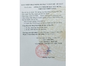 giấy phép đo đạc của công ty Thiên Long